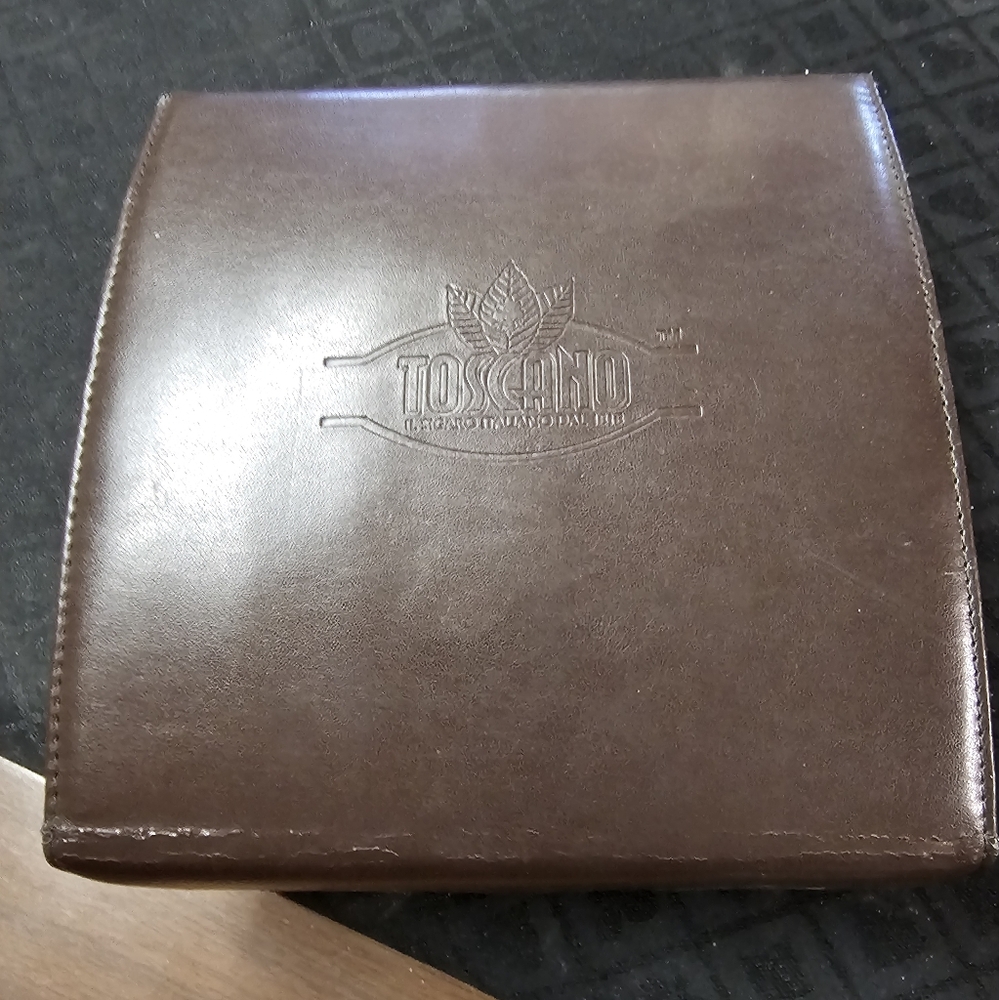 Toscano Brown Leather Box